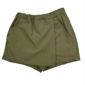 Carbon38 Essential Paneled Skort Skirt Shorts Green